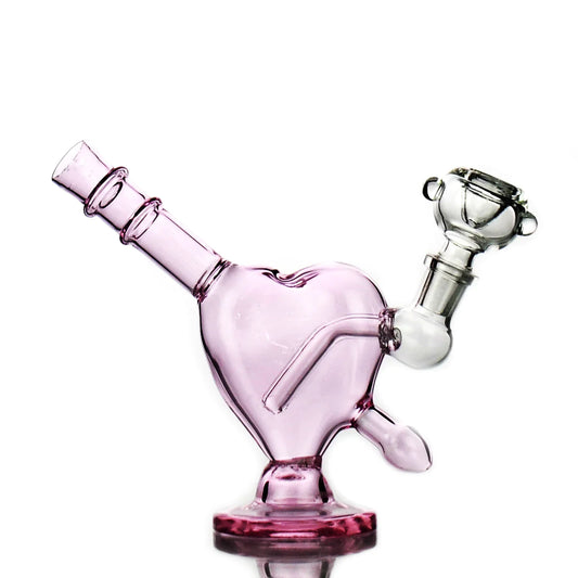 Cupid's Arrow Glass Water Pipe